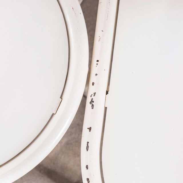 Metal French White Metal Dining Chairs, 1970s, Set of 6 For Sale - Image 7 of 11