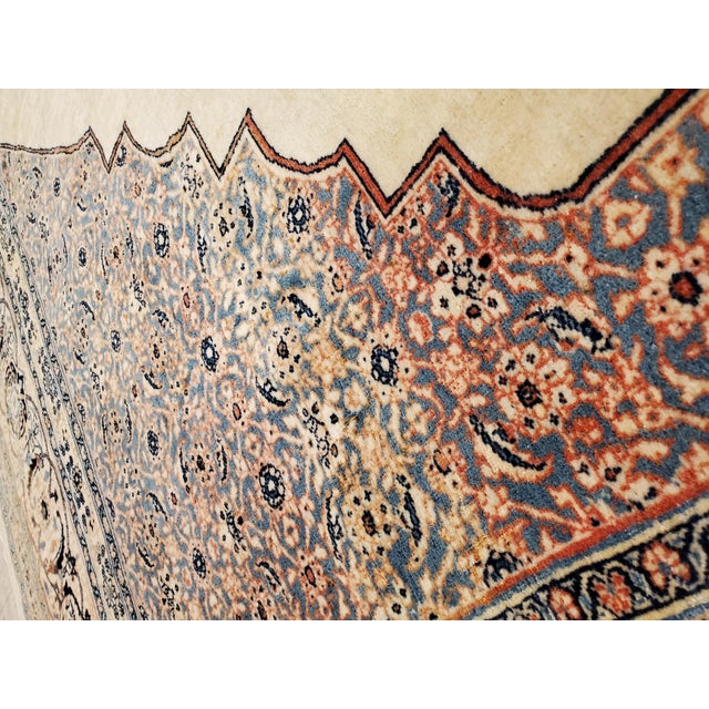 Antique Tabriz Carpet, Hadji Jalili Persian Rug, Earth Tones, Ivory, Terracotta For Sale - Image 10 of 17