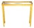 Vintage Brass and Glass Console Table, 1970s For Sale