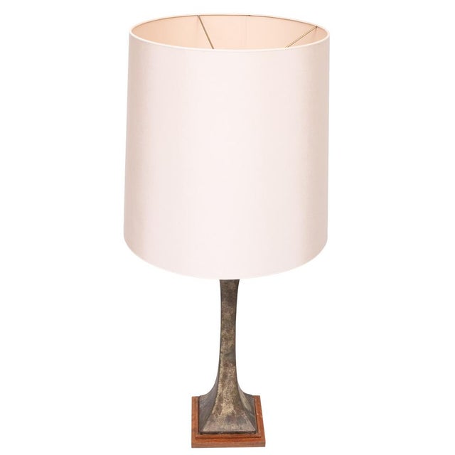 Mid-Century Modern Verdigris Bronze Table Lamp by Stewart Ross James for Hansen Lighting, 1960s For Sale - Image 3 of 18