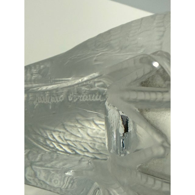 Late 20th Century Late 20th Century Lalique France Crystal Quail / Game Bird Sculpture – Frosted Satin Finish For Sale - Image 5 of 12