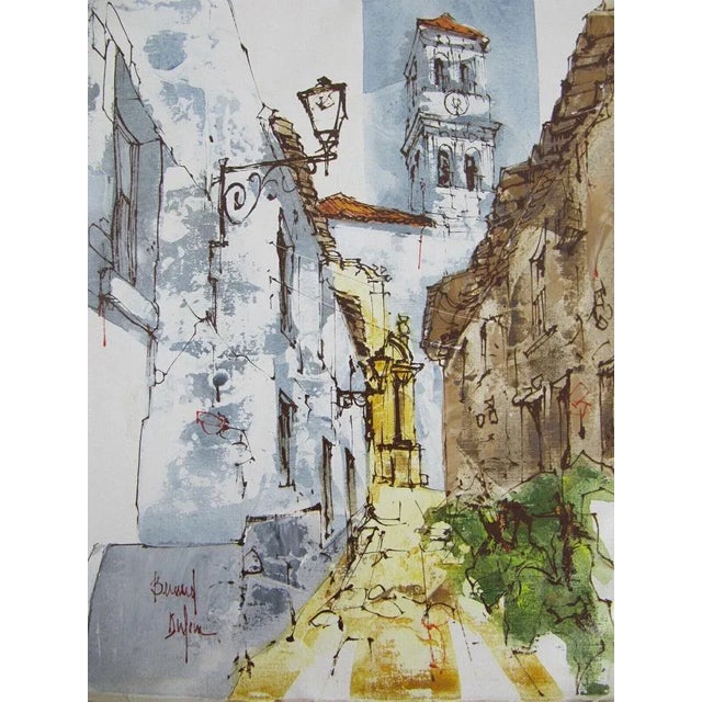 Good unframed condition. The canvas has a size of 41 x 52 cm, the painting is 37 x 45 cm This piece has an attribution...