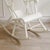 Vintage Windsor-Style White Rocking Chair For Sale - Image 4 of 15
