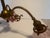 Early 20th Century Brass 3-Light Chandelier With Pink Glass Shades For Sale - Image 4 of 12