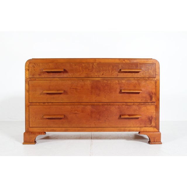 Fritz Hansen Art Deco Danish Dresser with 3 Drawers from Fritz Hansen, 1930s For Sale - Image 4 of 18
