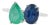 Contemporary 2.66ct Emerald & Blue Sapphire Toi Et Moi Ring in 14k Gold Size 5 For Sale