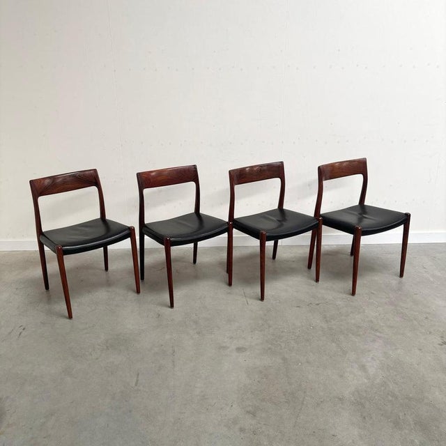 Vintage Danish Dining Chairs, 1960s, Set of 4 For Sale - Image 4 of 18