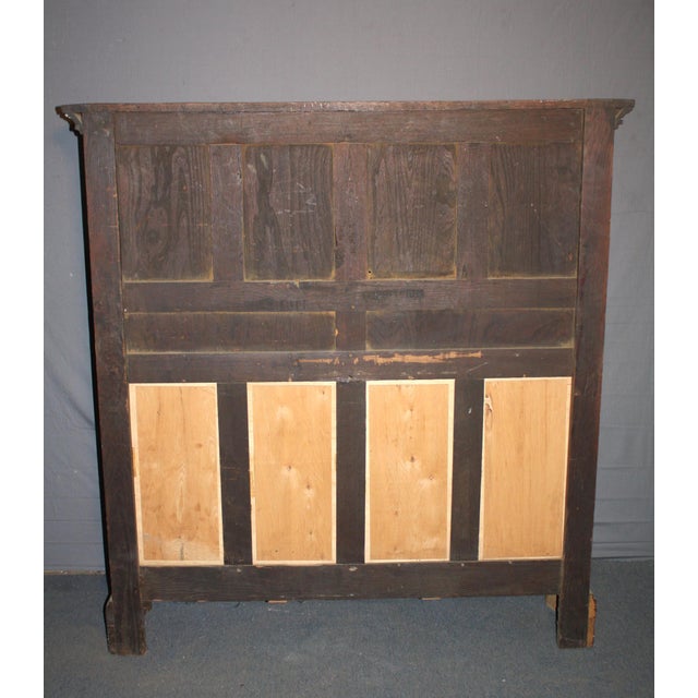 Gothic Antique Rare Gothic Oak Server Cabinet For Sale - Image 3 of 3