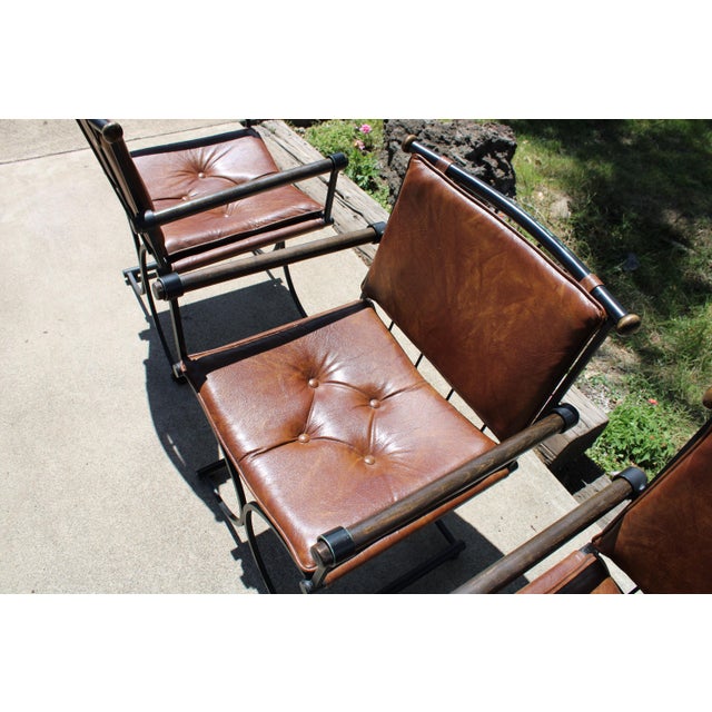 Mid 20th Century 1960s Cleo Baldon Wrought Iron Dining Set - 5 Pieces For Sale - Image 5 of 8