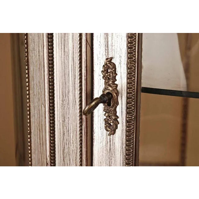 Wood 20th Century Louis XVI French Salon Vitrine For Sale - Image 7 of 11