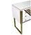 Gold 20th Century Art Deco Style Italian White, Black /Gold Chest Cabinet / Sideboard For Sale - Image 8 of 9