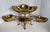 French Revival Brass Epergne Centerpiece With Three Scalloped Removable Bowls For Sale - Image 11 of 16