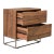 Tan Salvaged Teak Modern Bedside Table / Nightstand For Sale - Image 8 of 10