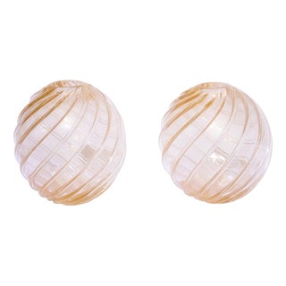 Murano Glass Vases in the style of Archimede Seguso, Italy, 1950s, Set of 2 For Sale