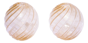 Murano Glass Vases in the style of Archimede Seguso, Italy, 1950s, Set of 2
