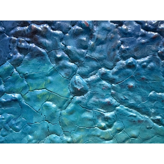 1980s Oil Painting - Ocean Blue For Sale - Image 9 of 13