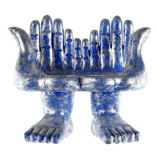 Rare Joined Hand and Foot Surrealism Sculpture by Pedro Friedeberg For Sale