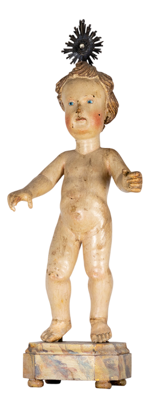 Portuguese Baroque Artist, Sculpture of Jesus, 18th Century, Wood