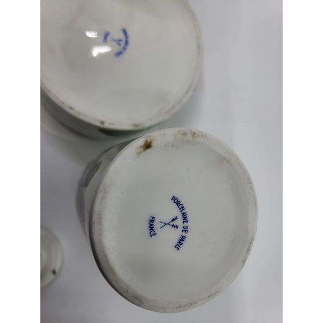 Vintage Paris Porcelain Bathroom Set, France, 1950, Set of 3 For Sale - Image 12 of 14