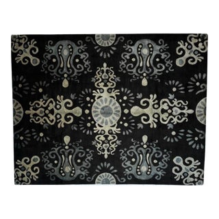 Silk and Wool Modern Nepalese Rug , 8' X 10' For Sale