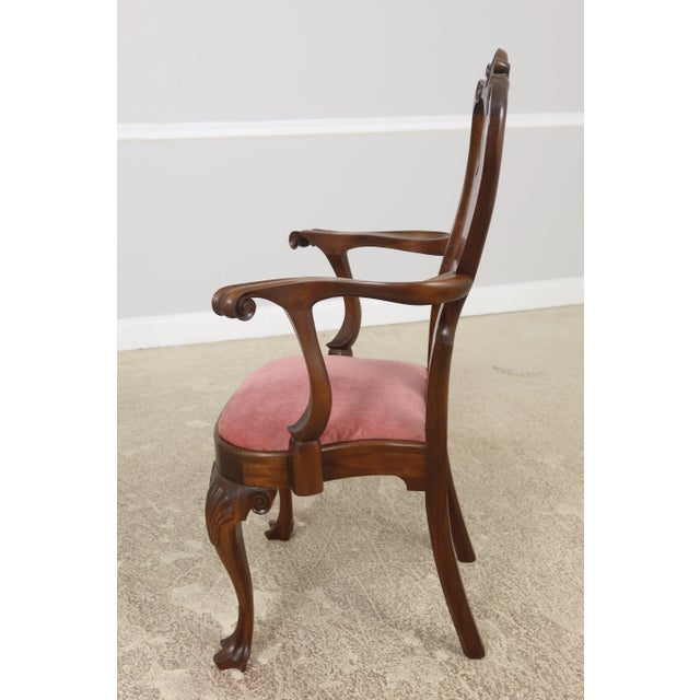 David Knuth Pair Bench Made Mahogany Philadelphia Armchairs For Sale - Image 4 of 13