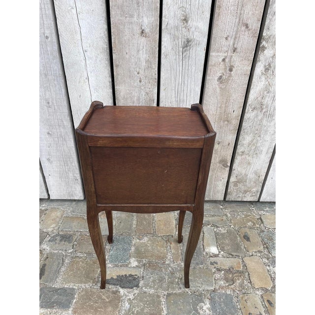 Oak Bedside Table, 1930s For Sale - Image 6 of 7