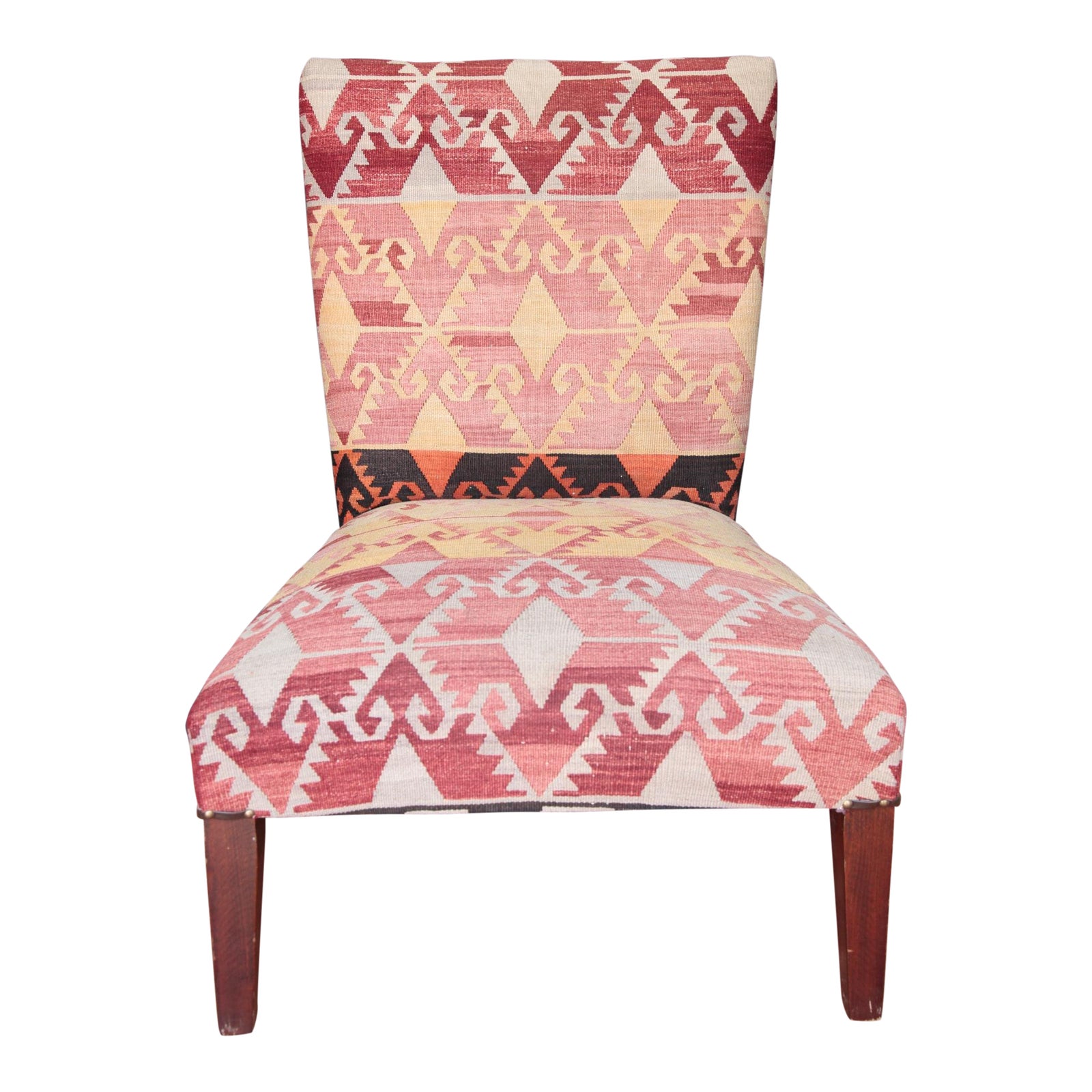 Kilim Upholstered Armchair Chairish