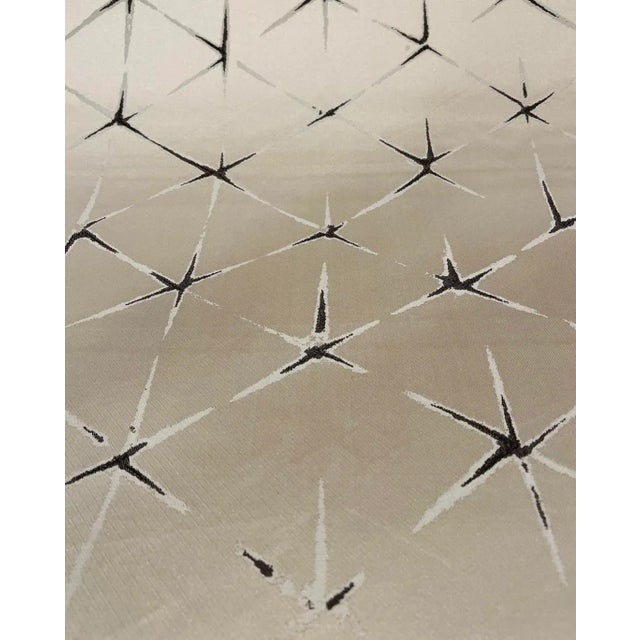 Caracole Caracole Abstract Modern Diamond Star Designer Fabric 8324-34cc - 43.5 Yards For Sale - Image 4 of 4