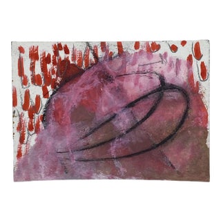 Late 20th Century Charcoal Abstract Drawing Signed Viggiani For Sale