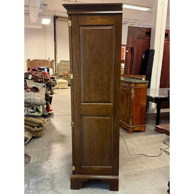 Early 21st Century Stickley Furniture Cherry Television Armoire For Sale - Image 5 of 12