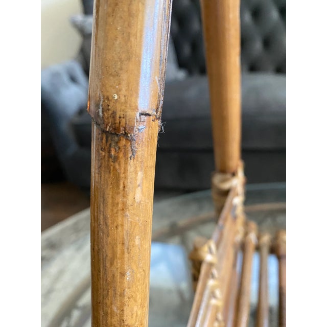 Vintage French Bamboo Magazine Holder For Sale - Image 4 of 10