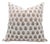 Fabdivine Handcrafted Block Print Cushion Cover 18x18 Inch Pure White Linen- Bheeshma For Sale