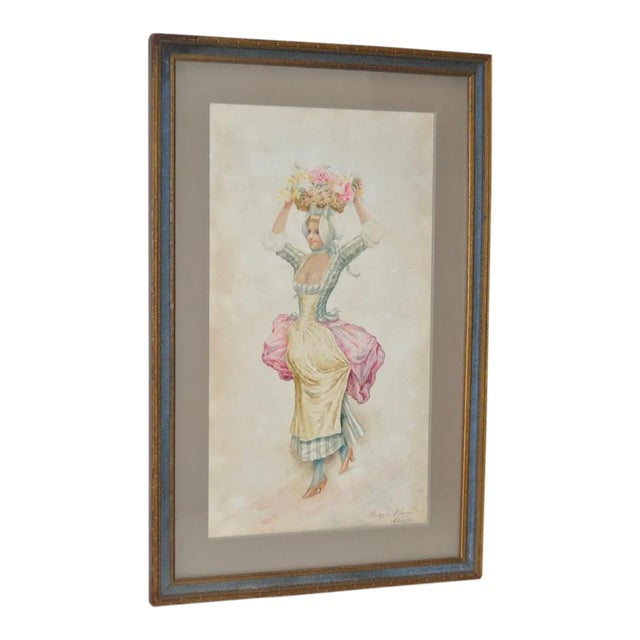 Josep Moragas Y Pomar Watercolor Painting For Sale