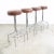 Mid 20th Century Modern Bar Stools Set 4 Brown Leather Chrome Vintage Round Four MCM For Sale - Image 11 of 11