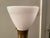 1960s Vintage Torchiere Brass Floor Lamp With Milk Glass Shade For Sale - Image 5 of 16
