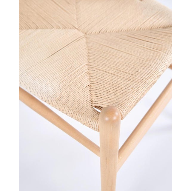 Model CH24 Wishbone Chairs in Beech and Cord by Hans J. Wegner for Carl Hansen & Søn, 1970s, Set of 6 For Sale - Image 15 of 17