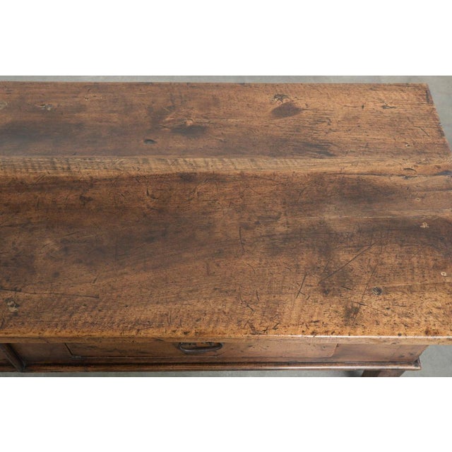 Antique Southern European Rectangular Walnut Coffee Table with Two Drawers For Sale - Image 8 of 17