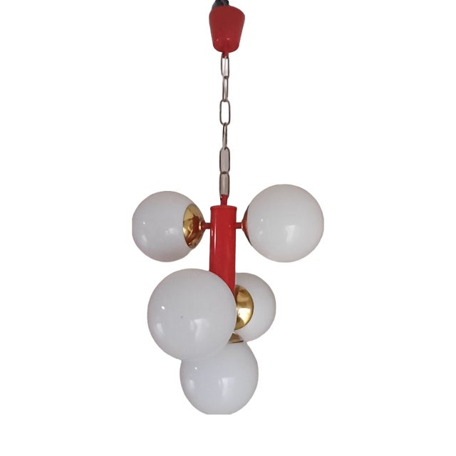 Vintage Space Age Pendant Lamp, 1960s For Sale