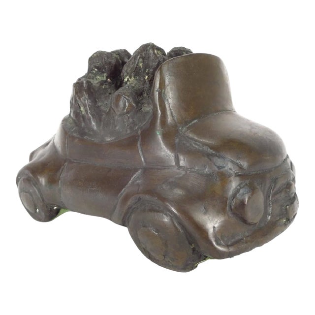 John Kearney, Automobile Bronze Sculpture Car, John Kearney Auto Toy Art Chicago Modernist, 1968 For Sale