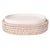 Coastal Artifacts Rattan Oval Soap Dish with Ceramic Insert, White WashA For Sale - Image 3 of 5