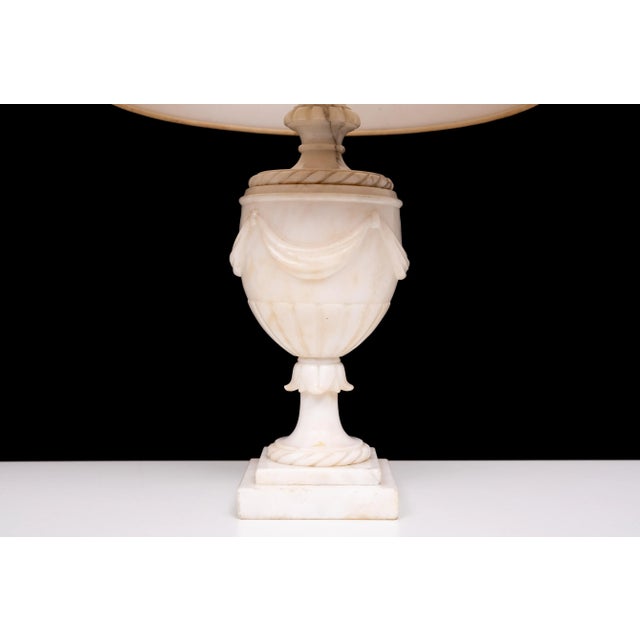 Classical Greek Style Alabaster Table Lamps, Italy, 1950s, Set of 2 For Sale - Image 4 of 8