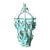 Vintage Painted Metal Hanging Lantern For Sale