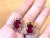 Bochic "Orient" Fancy Sapphire & Ruby Earrings Set 18K Gold&Silver For Sale In New York - Image 6 of 18