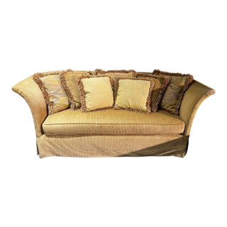 Ej Victor High Armrest Sofa With Pillows For Sale