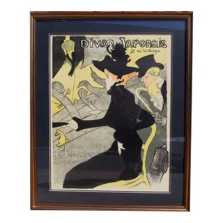 Divan Japonais, Henri De Toulouse-lautrec Lithograph Poster For Sale