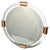 Karl Springer 1980s Karl Springer Style Round Lucite Brass Beveled Wall Mirror Mid-Century Modern For Sale - Image 4 of 18