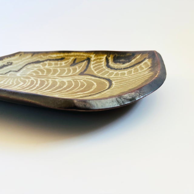 Dora De Larios Art Pottery Ram Tray For Sale - Image 10 of 13