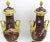 Brown Napoleon III Vases in Golden Bronze and Marble, 19th Century, Set of 2 For Sale - Image 8 of 10