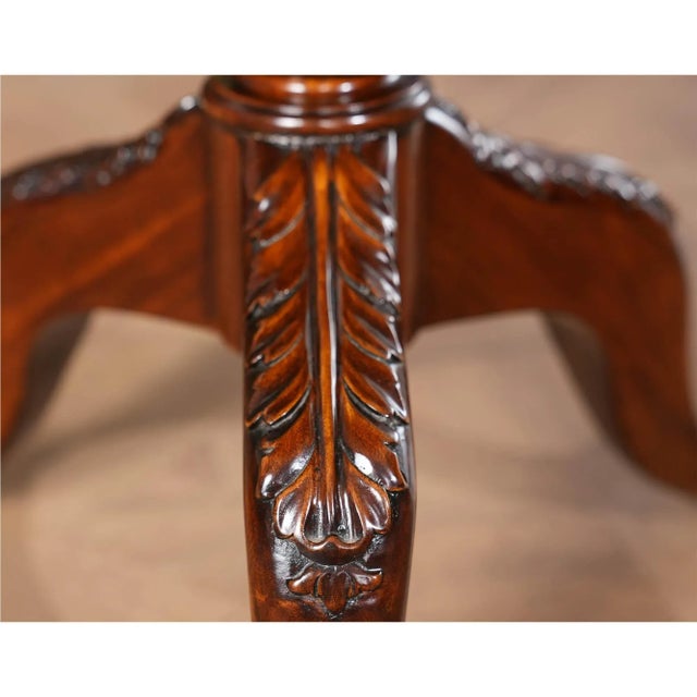 Brown Niagara Furniture Mahogany Philadelphia Tilt Top Table For Sale - Image 8 of 12