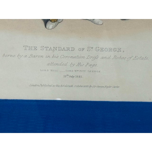 H. Meyer the Standard of St. George Coronation Engraving, Antique For Sale - Image 10 of 12